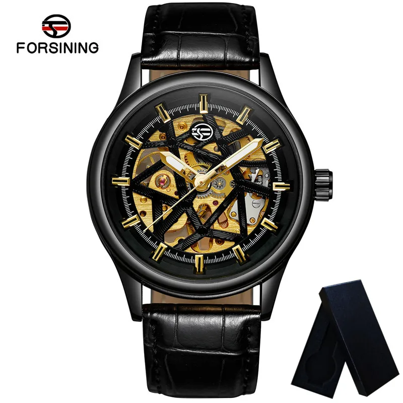 FORSINING ручные механические мужские наручные часы военные армейские спортивные