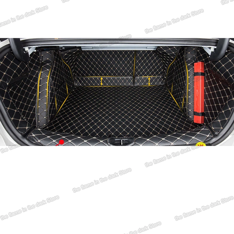 

Leather Car Trunk Mat Cargo Liner for ford focus 2018 2019 2020 2021 rear boot cover seat MK4 4 st accessory interior auto