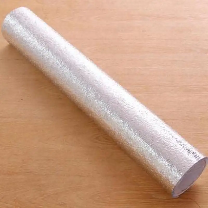 Кухня маслостойкой Водонепроницаемый Стикеры алюминиевая фольга для кухни