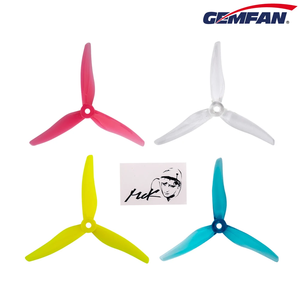 gemfan hurricane mck 51466 51x3 лопасти pc propeller для rc fpv racing freestyle 5 дю