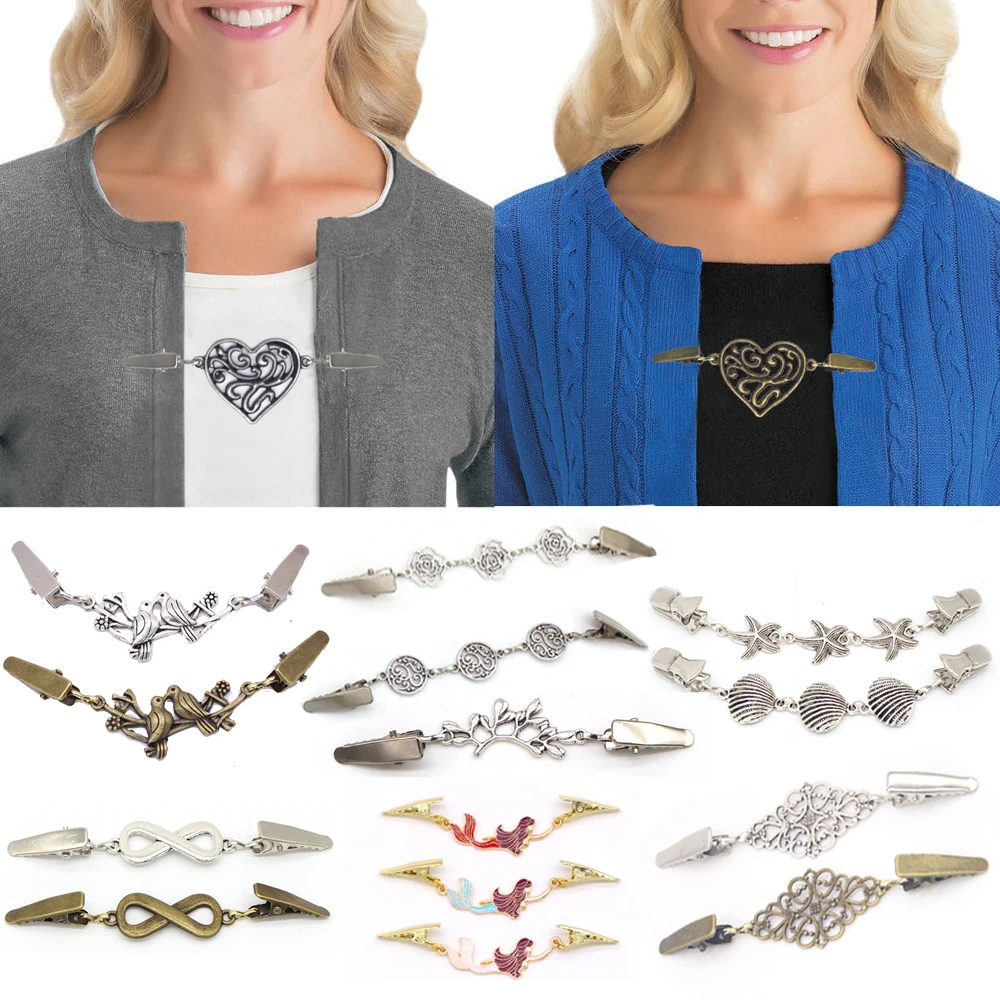 Женский винтажный кардиган в стиле ретро заколка на утином пуху свитер с