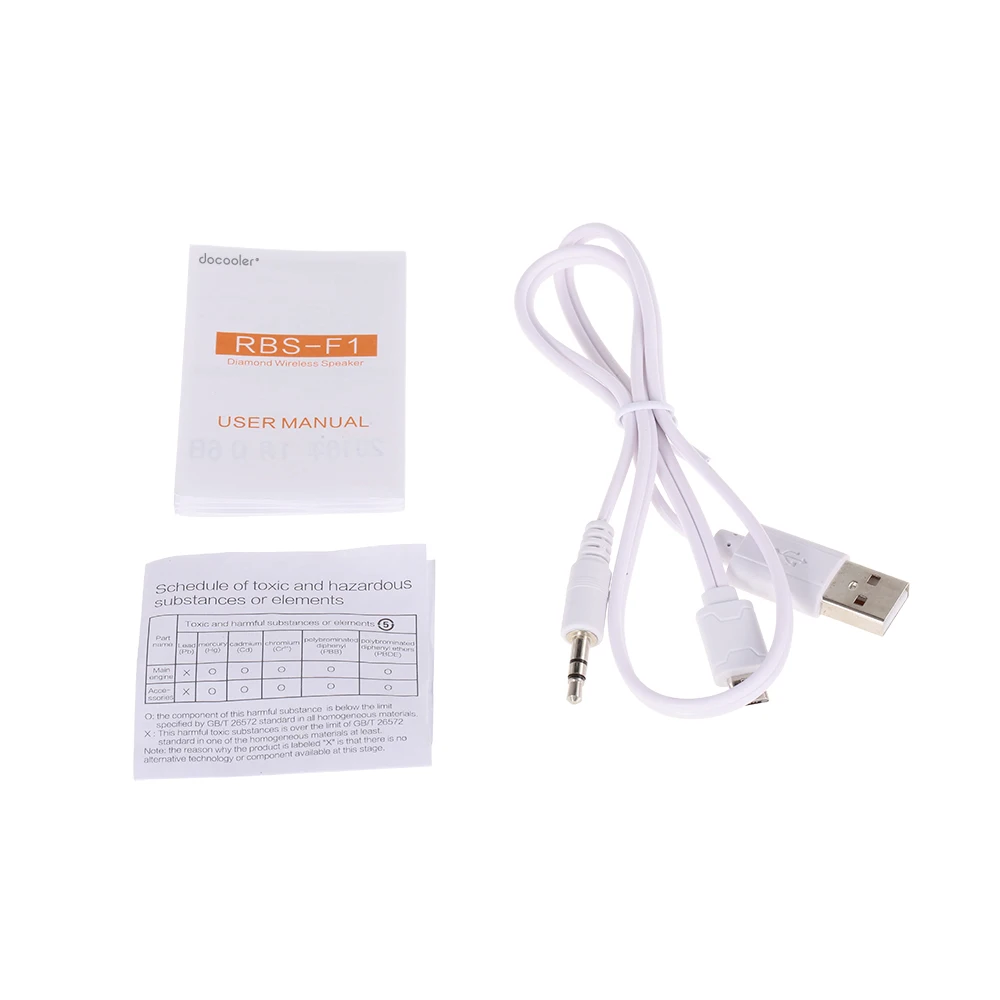 docooler RBS-F1 Speaker Bluetooth V4.2 Speakers Portable Sound Wireless Stereo Support 32G TF Card for Phones Laptop PC - купить по