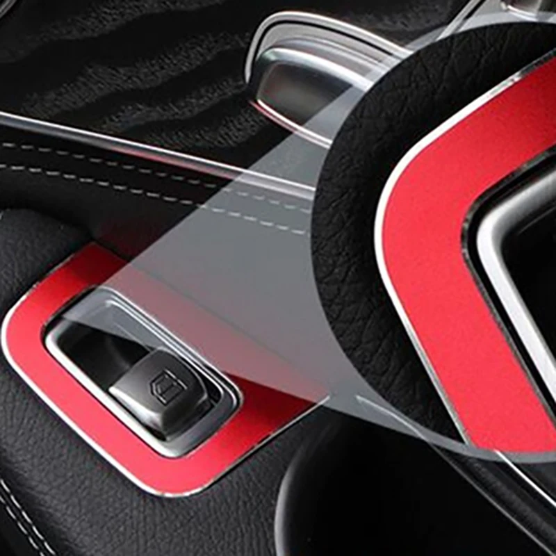 

Car Window Glass Lift Switch Button Panel Frame Cover Trim Car Interior Accessories for Mercedes Benz C GLC Class 2016+