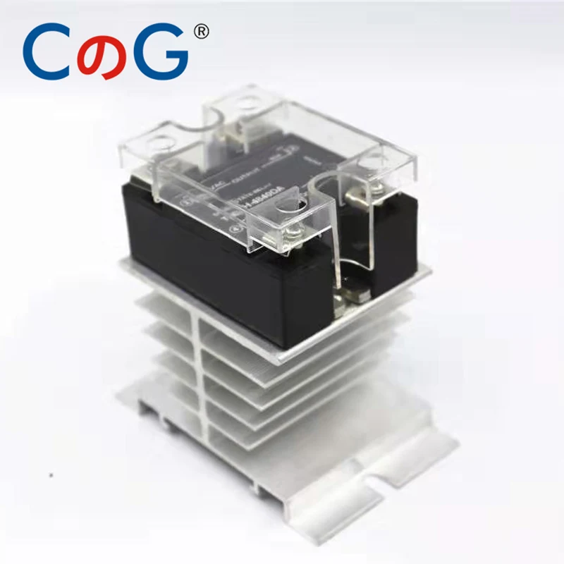 CG 60A 80A 100A DA NC Normally Closed SSR Single Phase DC Control AC Heat Sink SSR-60DA 80DA 100DA Solid State Relay | Обустройство