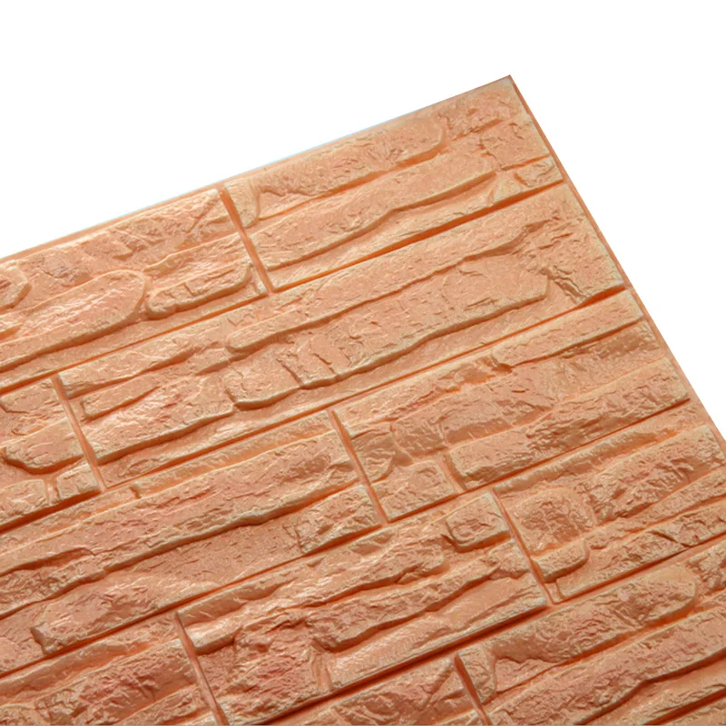 apricot 60x30cm 1 шт водостойкие настенные наклейки 3D для детской комнаты домашний Декор Гостиная для ТВ фоновое покрытие стен DIY самоклеющиеся - Цвет: apricot 60x30cm