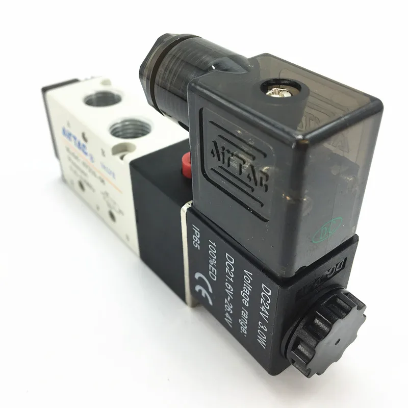 4V210-08 DC12V DC24V AC220V AC110V 1/" 5 способ 2 Позиции Airtac Электрический электромагнитный клапан 4V200 серии регулирующий клапан