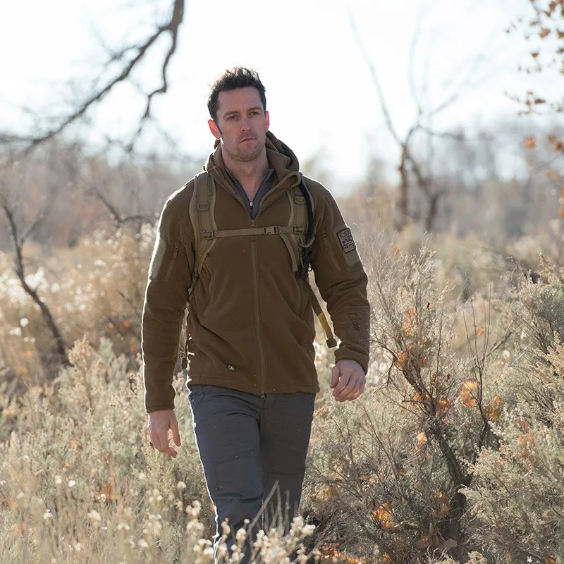 Флисовая Военная тактическая куртка для мужчин теплая уличная Polartec теплое