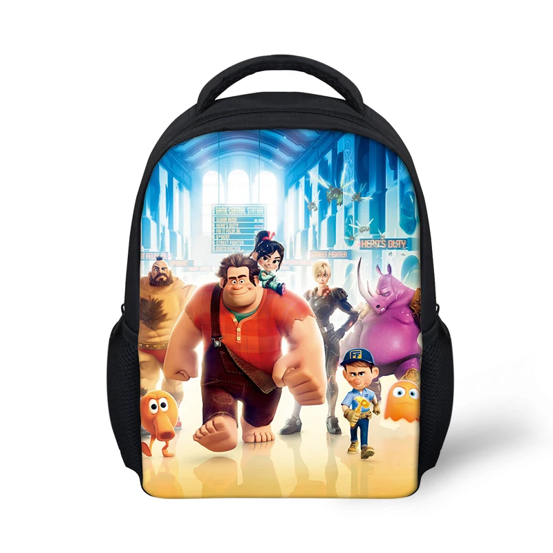HaoYun Kindergarten Kids Backpack Wreck-It Ralph Pattern Babies School Book Bags Cartoon 3D Anime Design Boys Girls Small Bags
