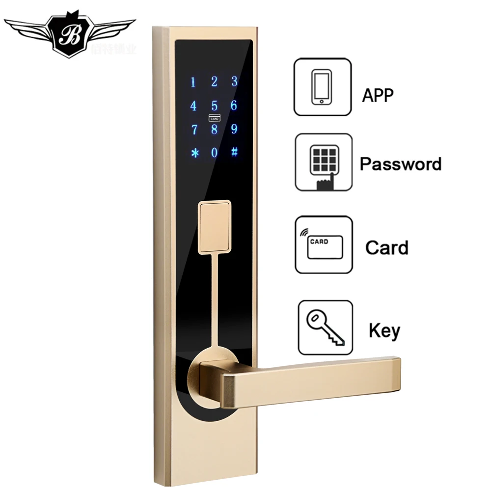 Цифровой код безопасности Электронная умная сенсорная клавиатура Deadbolt замок из