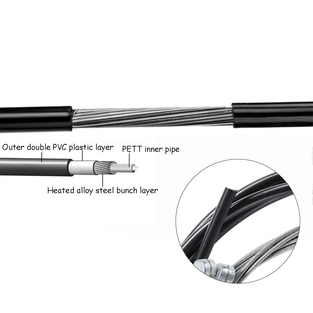 Велосипедный тормозной трос Teyssor комплект корпуса для горного велосипеда