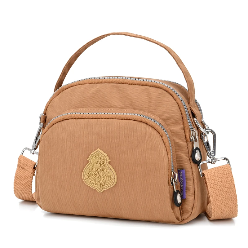 Сумки-мессенджеры Женская сумка через плечо женская Bolsa Feminina Mujer нейлоновая Водонепроницаемая большая однотонная пляжная Женская дорожная сумка - Цвет: Темный хаки