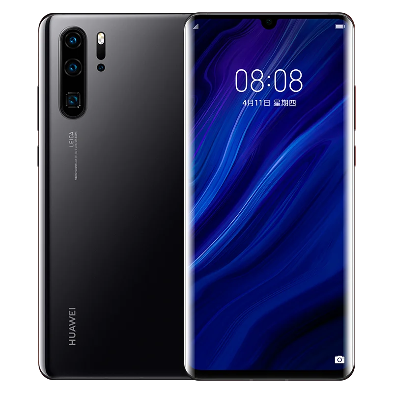 Мобильный телефон huawei P30 Pro, 8 ГБ, 128 ГБ, 6,47 дюймов, OLED экран, Kirin 980, четыре ядра, Android 9,0, NFC, 4200 мАч - Цвет: Black