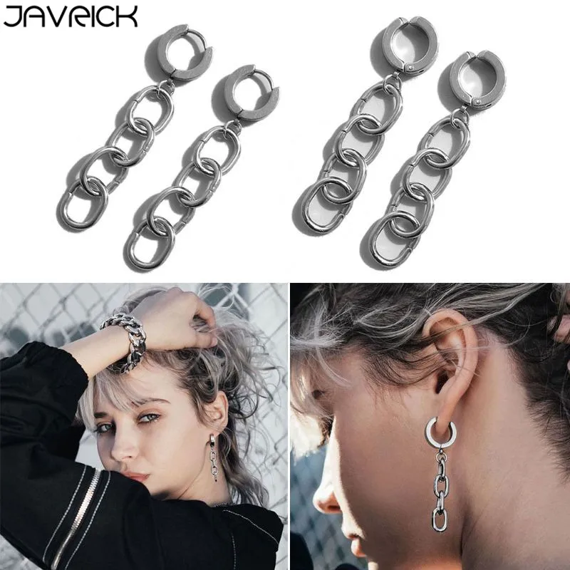 Серьги подвески из титановой стали массивные серьги Элегантное Длинное