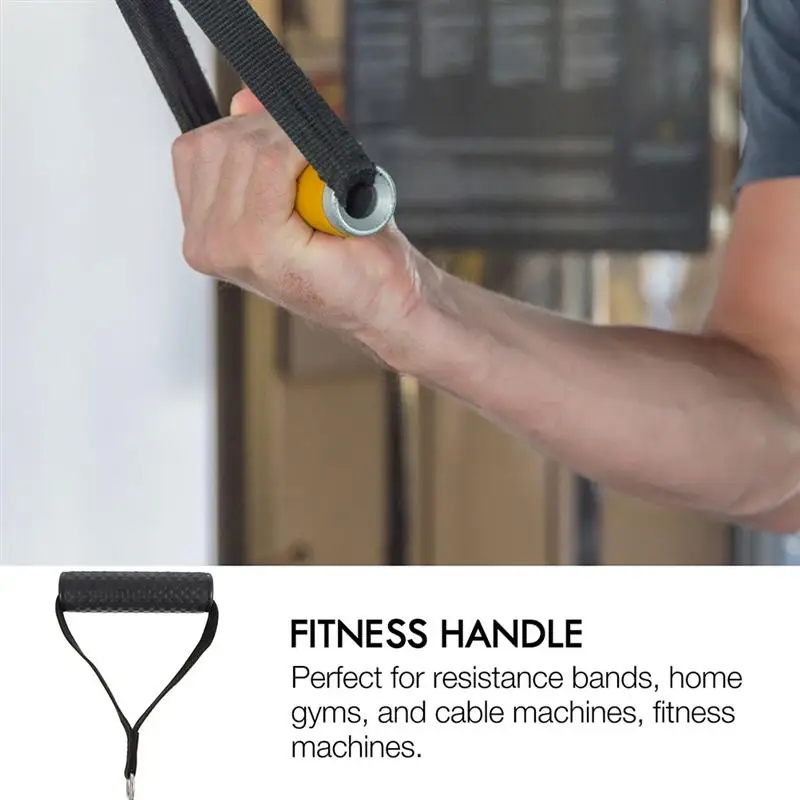

4pcs Fitness Handle Durable Tension Rope Handle Heavy Duty Pull Handle