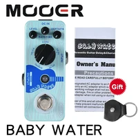 mooer baby water acoustic guitar delay chorus effect pedal true bypass full metal shell supports 5 modes