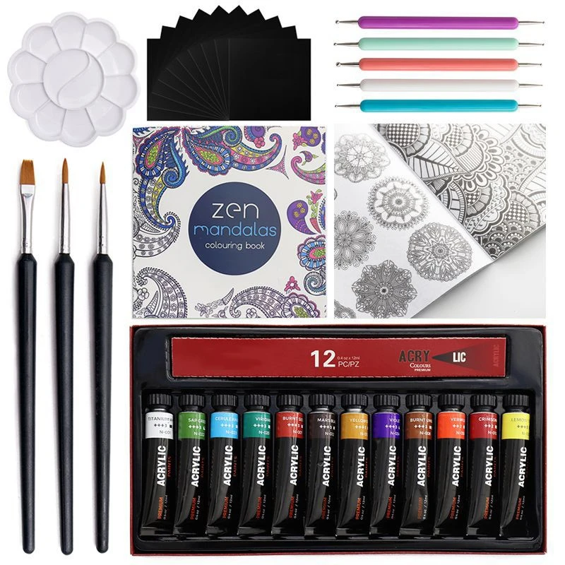 

32 PCS Mandala Dotting Tools Rock Painting Kit Dotting Tools for Mandala Art