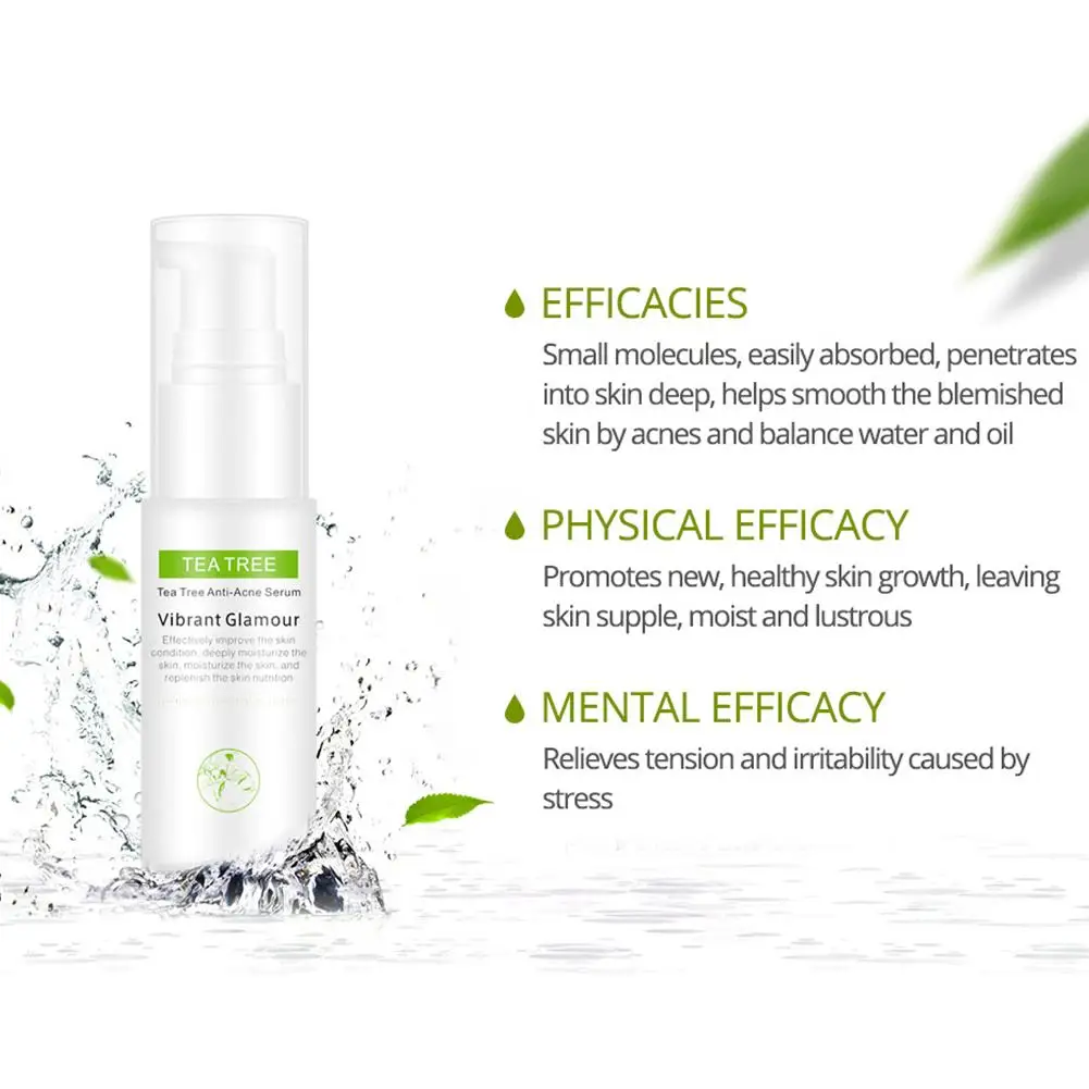 Яркий гламурный Тонер для чайного дерева термоусадочная вода удаления угрей