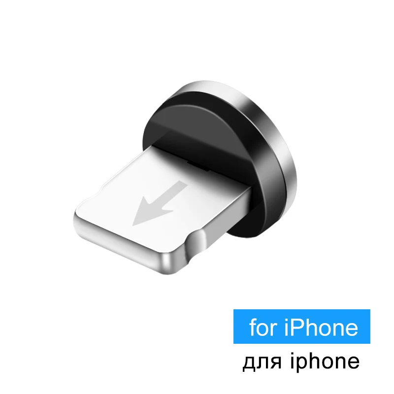 Магнитный зарядный магнитный кабель micro usb тип с для зарядного устройства iphone Elough для зарядного устройства iPhone кабел - Цвет: iOS plug no cable