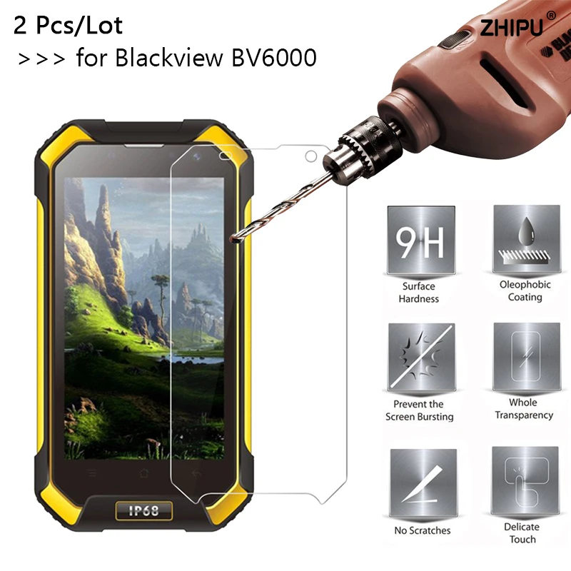 2 шт./лот 2.5D 0 26 мм 9H Премиум Закаленное стекло для Blackview BV6000 Защитная пленка экрана