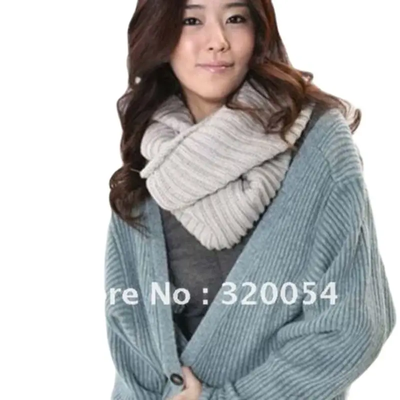 Удлиненная плотная шаль Осень-Зима Теплые однотонные корейские модные линейные