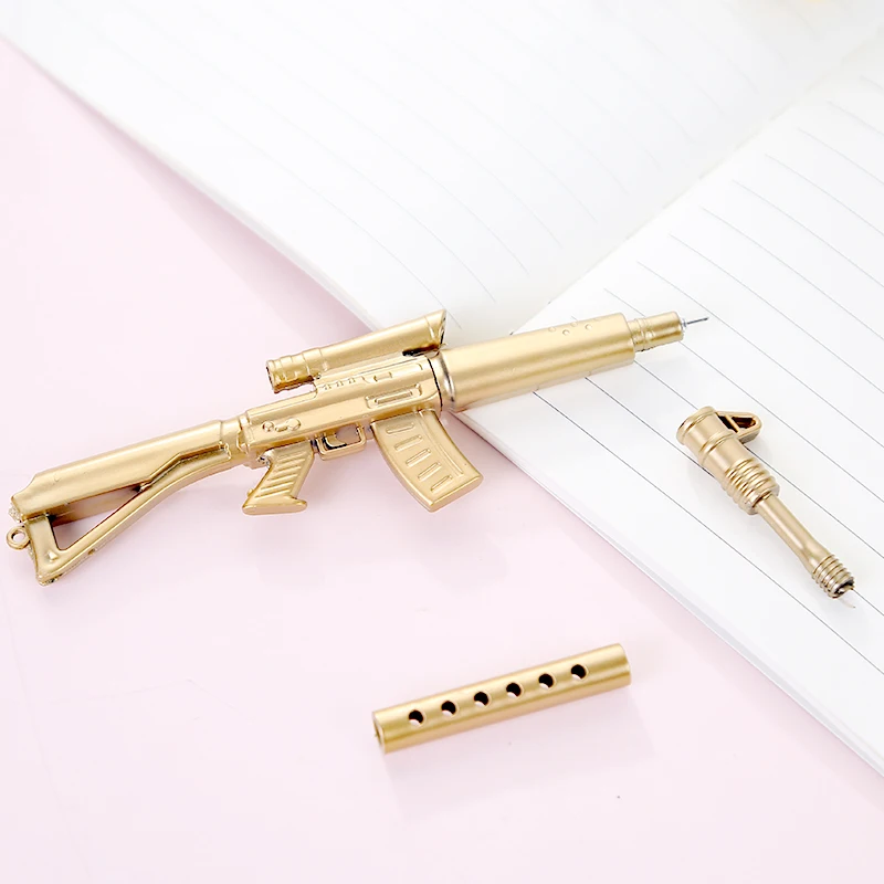 1 шт. Золотой Шариковая машина мячик для пистолета шариковая ручка офиса и школы
