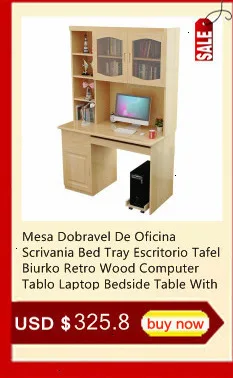 Escrivaninha поднос для кровати Mesa Escritorio мебель офисная Ретро деревянная прикроватная подставка для ноутбука компьютерный стол с книжным шкафом