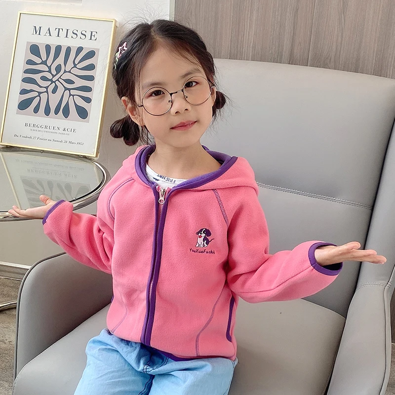 Куртка с рисунком для мальчиков Новая весенняя одежда маленьких девочек Детская