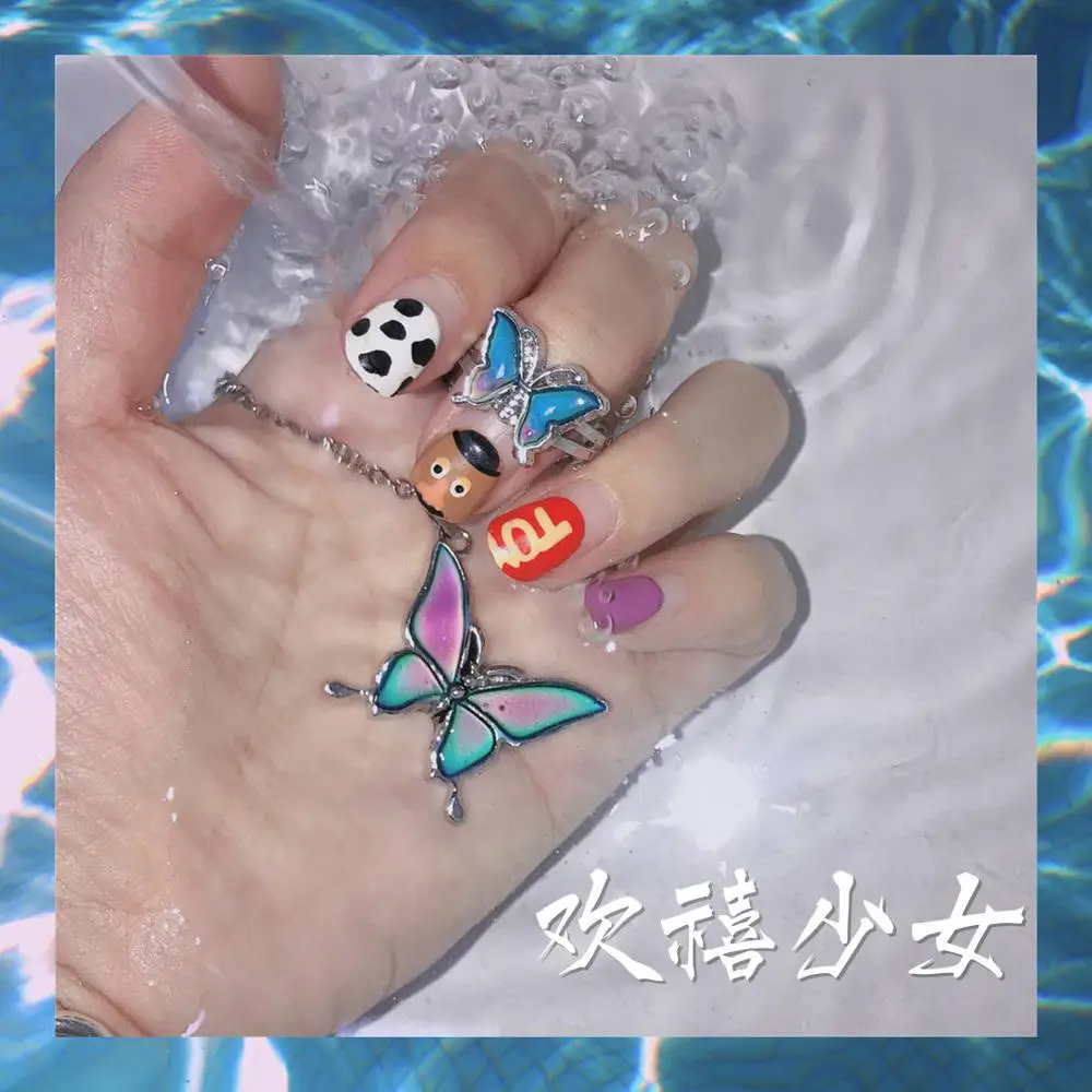 Кольцо HUANZHI регулируемое для женщин кольцо с контролем температуры в форме