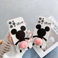 disney mickey 3d peach funny mobile phone case for iphone 78 plus xxs xr xsmax 11 pro max 12pro max soft cellphone shell