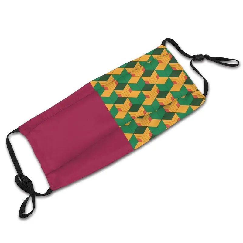 

Giyuu Tomioka Demon Slayer Washable Mouth Face Mask Kimetsu No Yaiba Anti Dust Mask with Filters Protection Respirator Muffle