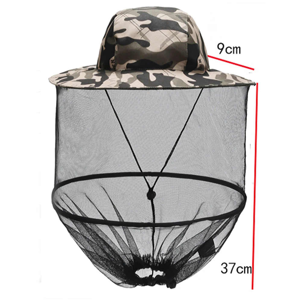 Уличная Ночная Рыболовная Шапка против москитов и пчел сетчатая Защитная крышка