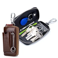 key wallet men genuine leather car key holder for women key pouch luxury designer keys organizer housekeeper keychain pouch male