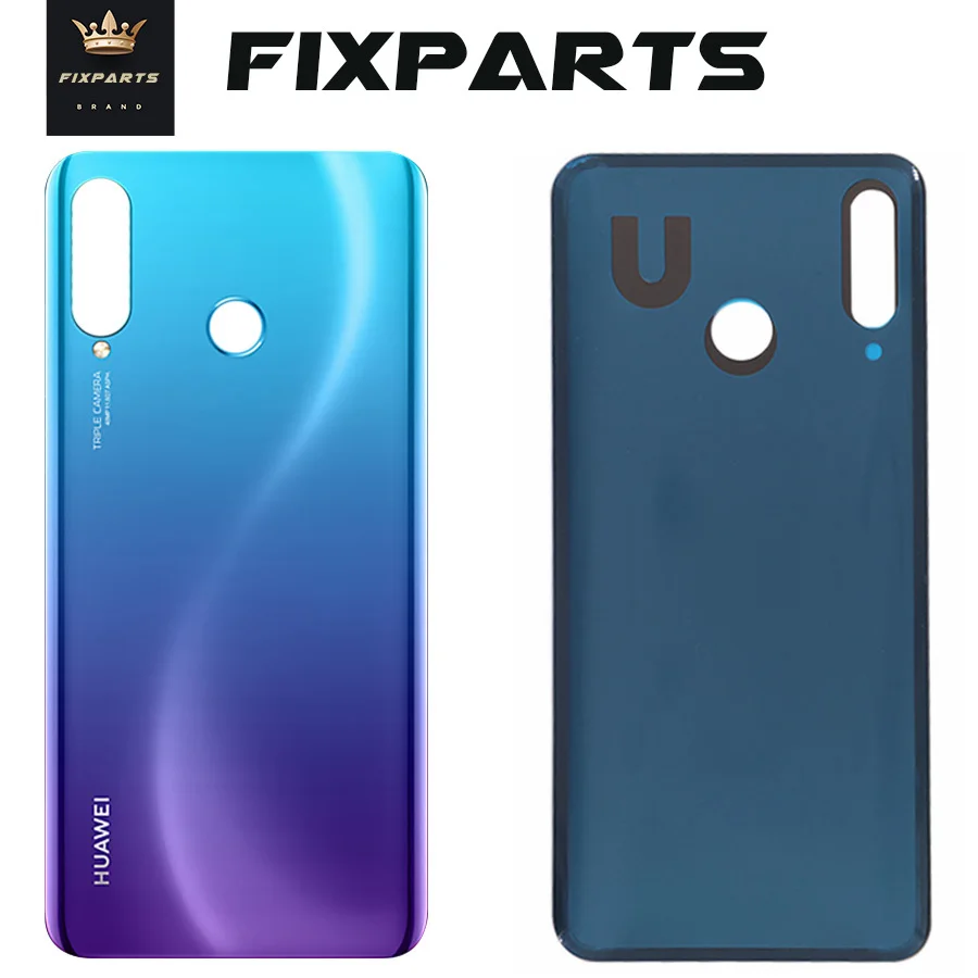 Задняя крышка для Huawei P30 Pro задняя батарейного отсека стеклянная телефона корпуса