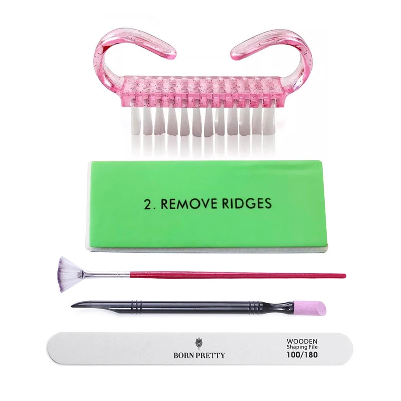 Набор пилок для ногтей УФ-Гель-лак буферный блок Чистящая кисточка 100/180 пилочки