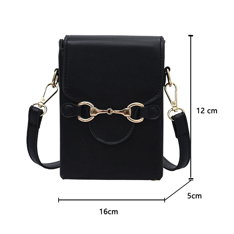 

Designer PU Leather Mini Soft Crossbody Shoulder Bags For Women Trendy Branded Purses Mobile Phone Package Female Cosmetic Bag