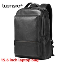 15 6 inch laptop backpack men genuine leather travel bag large shoolbag for boys vegetable tanned leather male bag mochila