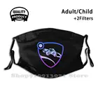 Забавный тканевый значок Зимняя Маска для игры в футбол