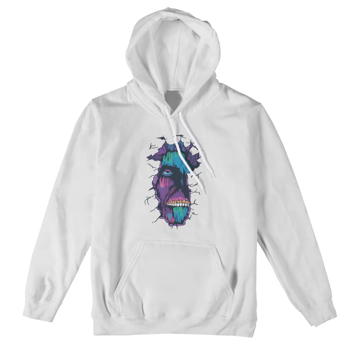 

wall titan in pop art Hip Hop Hoodie Graffiti Letter Print Winter Harajuku Pure Thick Section Men Clothing 194234