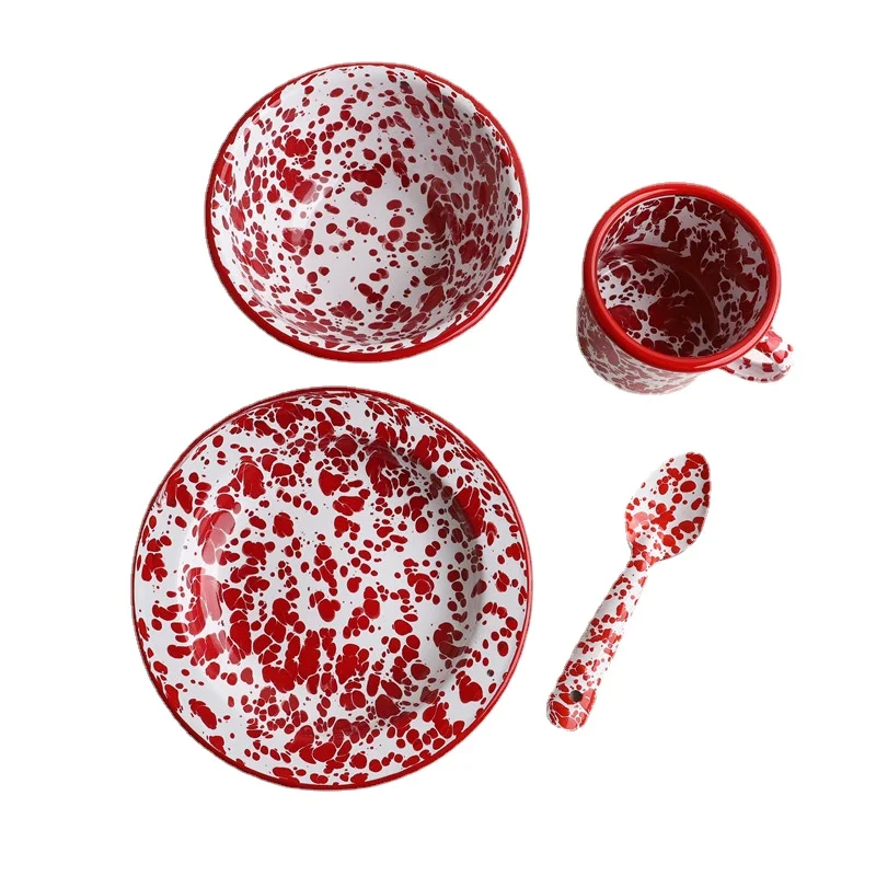 Экспортируется в Америку искусство эмаль Красные Брызги зернистость для салата