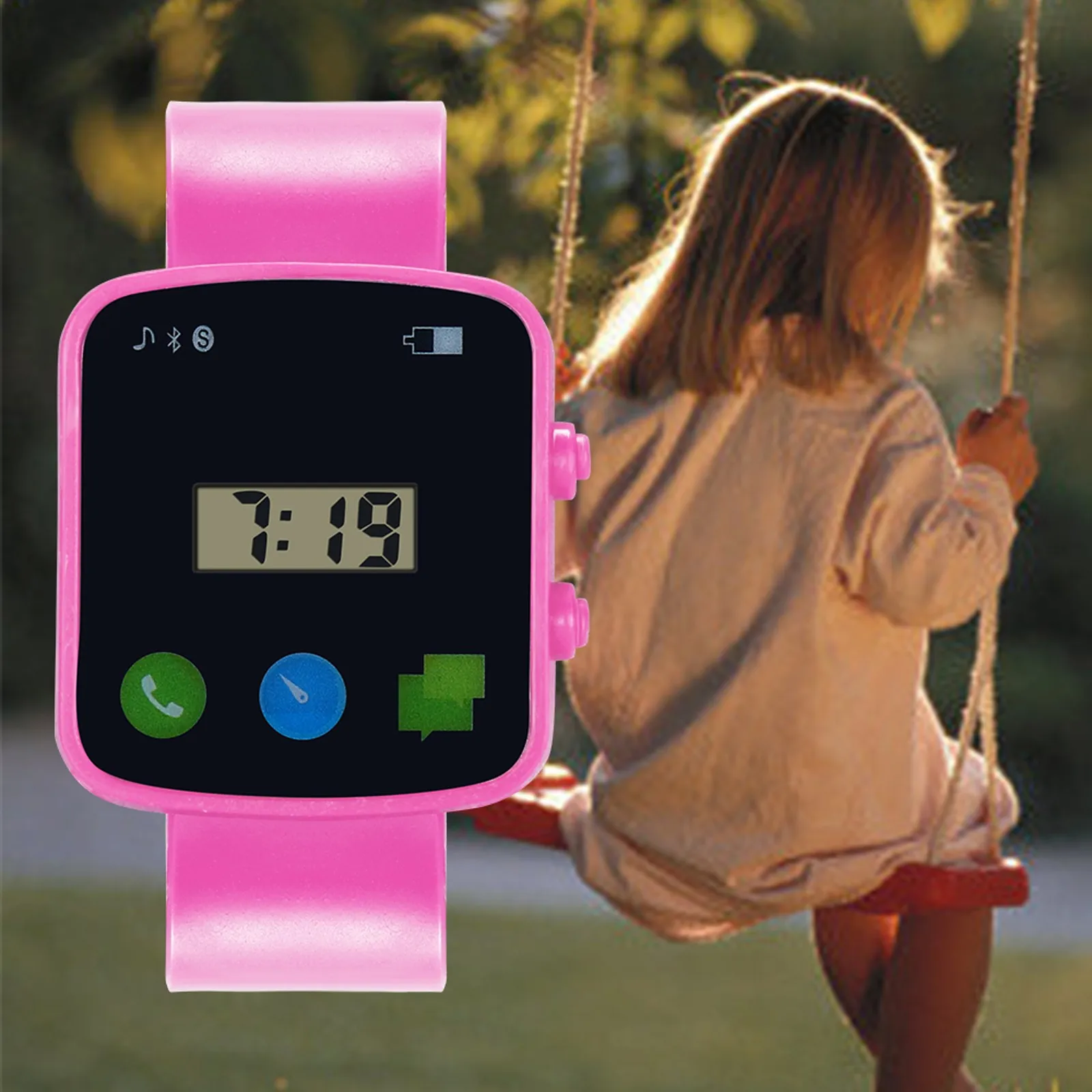 

2021 Kids Waterproof Square Watch Sport Style Children LED Digital Wrist Watch Multifunction Wristwatch For Kid Child Relogio