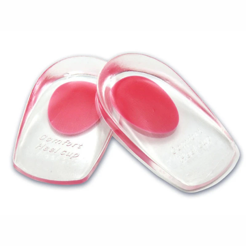 

Heel Pad Silicone High Quality Soft Comfortable Heel Insole Heel Fascia Shock Insole Transparent Texture Fits The Heel Insoles
