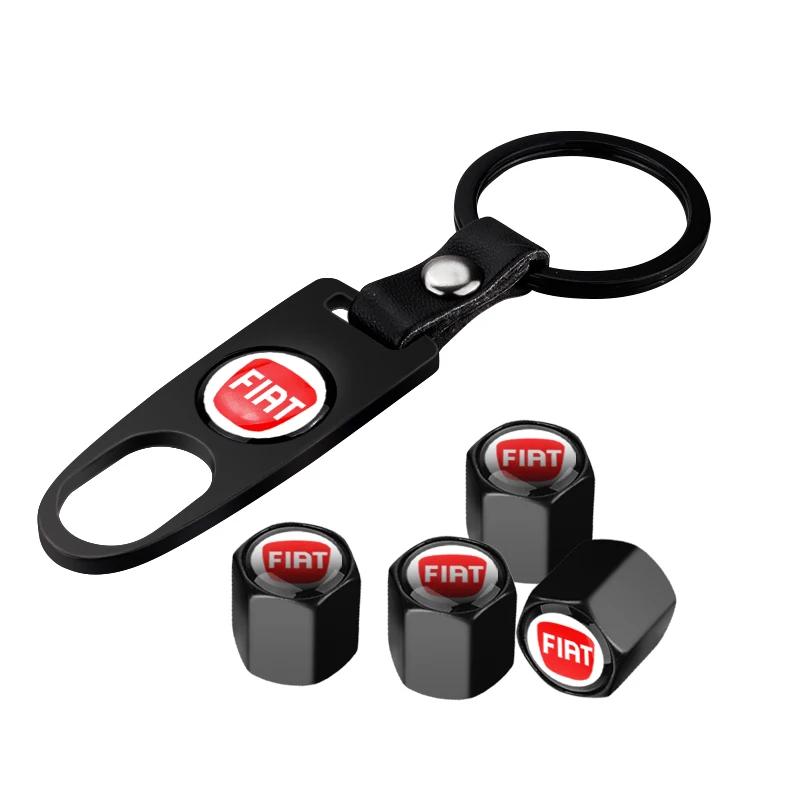 Колпачки клапанов автомобильных шин крышка штока колеса с ключом брелок для Fiat