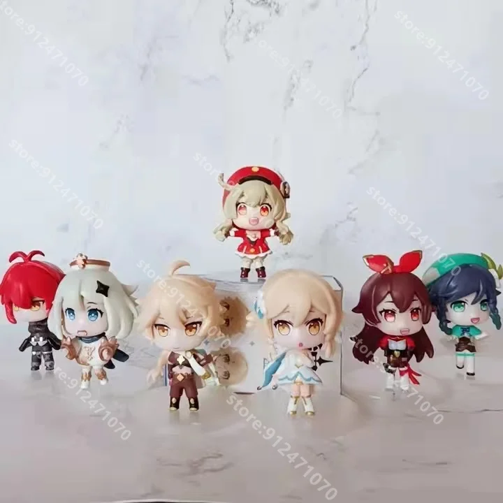 

Japanese Version BUSHIROAD Sculpture Game Genshin Impact Cosplay DIY Cartoon Figure Anime Project Klee Blind Box Holiday Gift