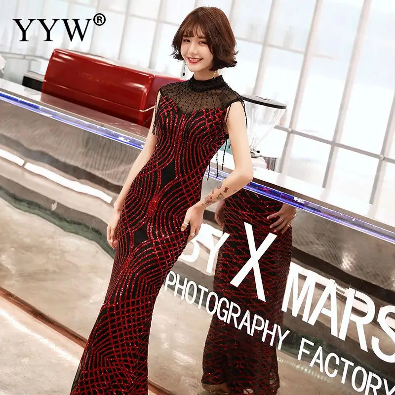Красное вечернее платье Чонсам в стиле ретро женские сексуальные свадебные