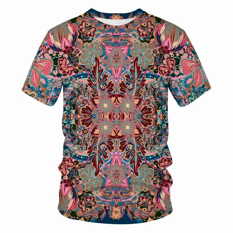 2021 3D забавная футболка мужская одежда психоделический принт Повседневная с