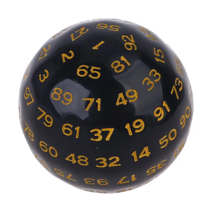 Многогранные игральные кости D100 100 сторон многогранные акриловые для настольной