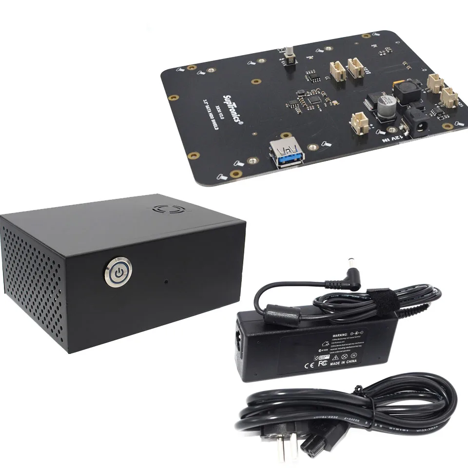 X830 power case Raspberry Pi 2 3 B+ Plus/3B X830 V2.0 HDD Плата расширения ж/Veilig Функция выключения, 3," SATA HDD Opslag модуль - Цвет: X830 power case