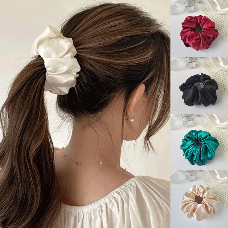 

Trendy Solid Color Women Temperament Birds Nest Hair Claw Expanding Large Scrunchies Bow Hair Bun Hairpins Nice Hair Accessories