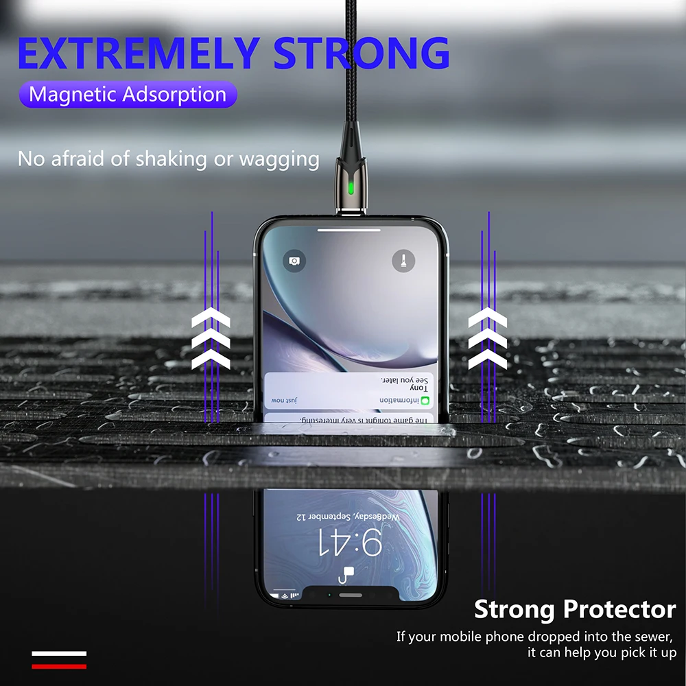 Магнитный зарядный кабель Micro Usb MANTIS 3m 2m 1m для Iphone samsung светодиодный магнитный кабель синхронизации данных 3A кабель быстрой зарядки type C