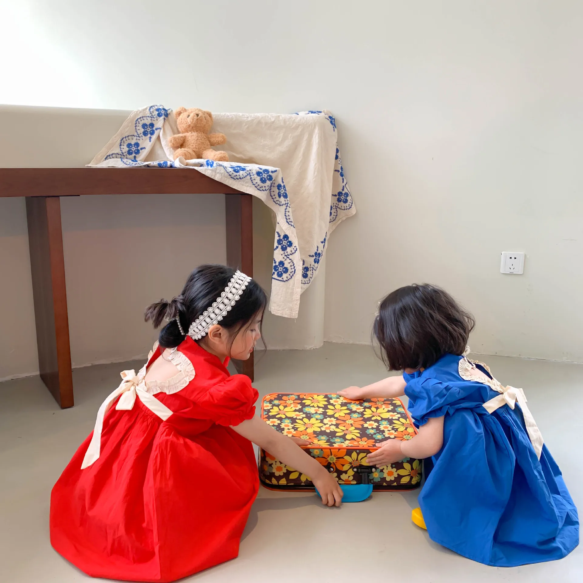 

Toddler Baby Girls Tutu Dress Backless Summer Kids Girls Dresses Short Sleeve Teenager Clothes Vestidos Love Heart Fashion 1-7T